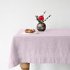 Pink Vintage Linen Tablecloth : Pink Linen Table cloth 