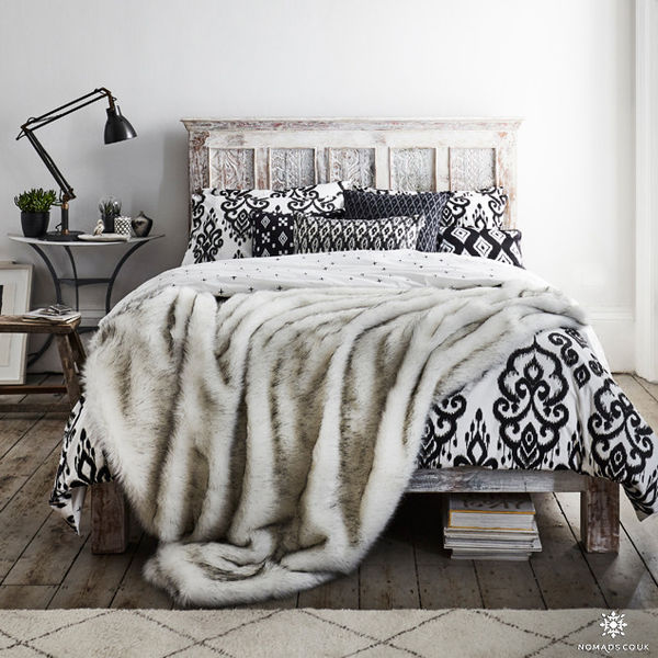 Faux Fur Duvet Cover Uk Sweetgalas Ikat Duvet Set By Nomads