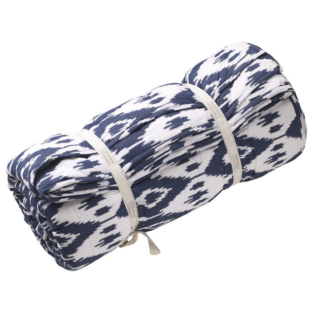 Jodpur Navy Ikat Quilt