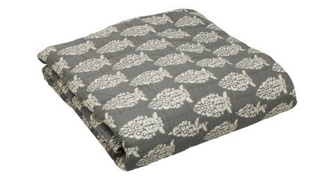 Impression Grey Quilt - reverse pattern