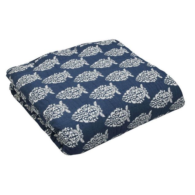 Impression Navy quilt - reverse pattern