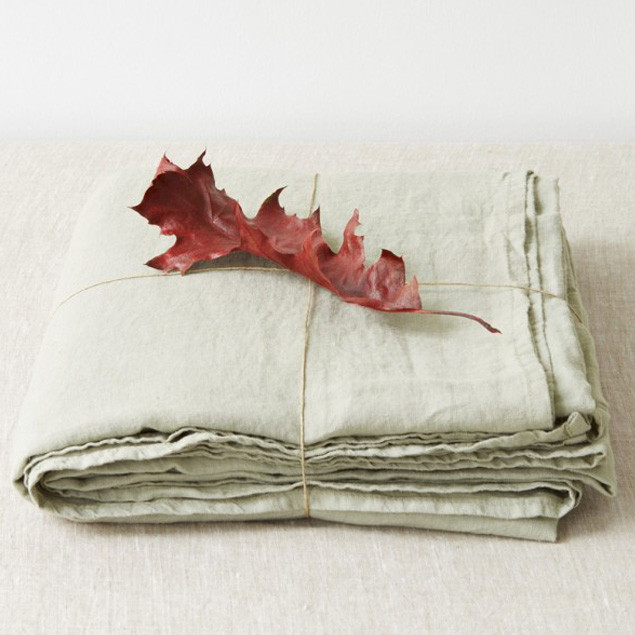 Linen Duvet Cover Sage Green