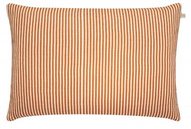 Linen Stripe Jaffa Orange (50cmx50cm)