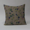 Summer Flowers on Natural Linen Cushion 