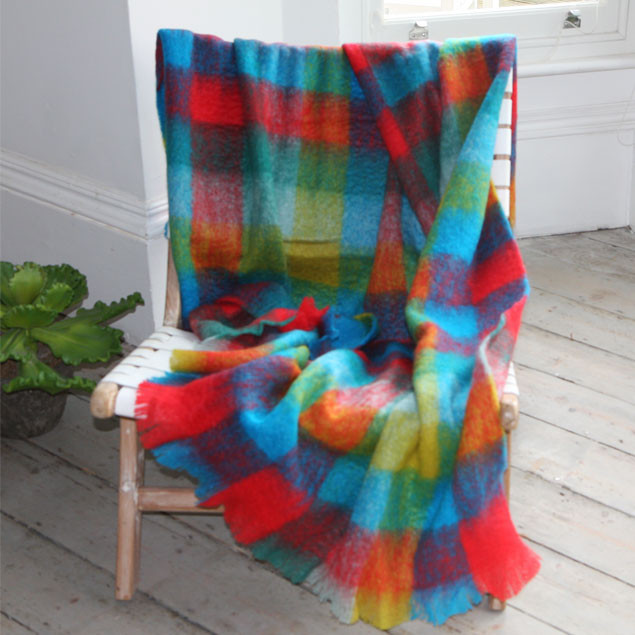 Luxury Mohair Throw - Firestone